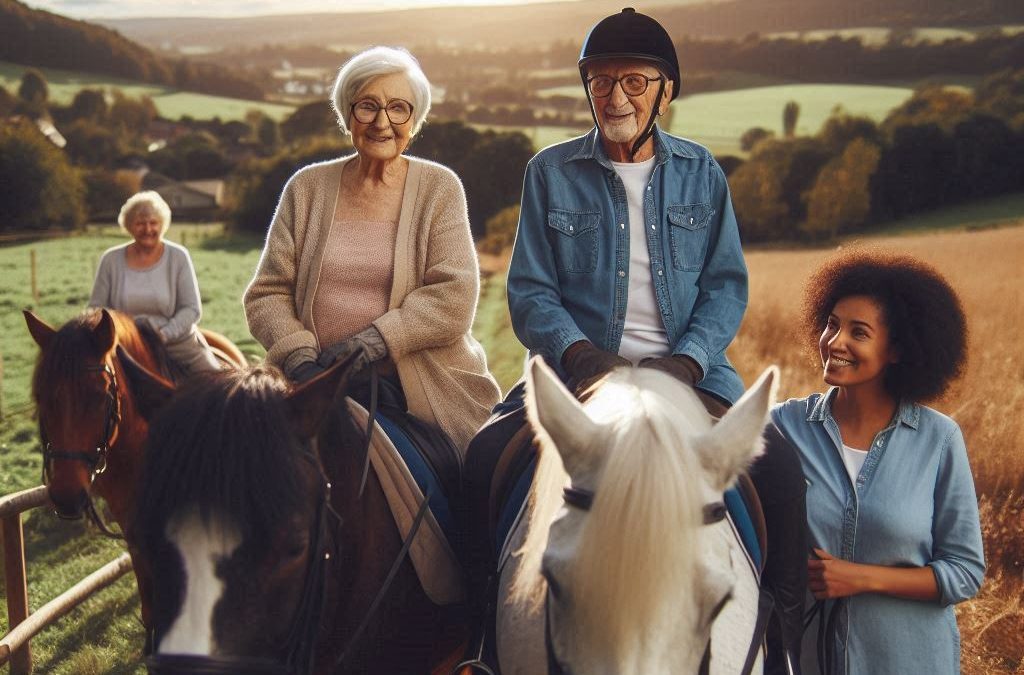 Terapia con caballos para mayores